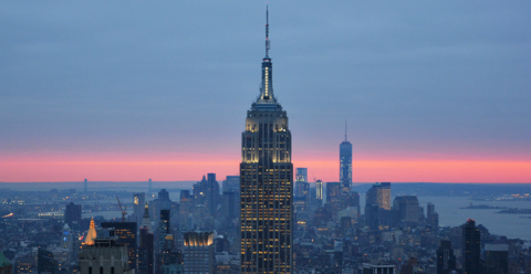 New York skyline.